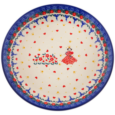 Polish Pottery Dinner Plate 10&frac12;-inch Cute As A Button UNIKAT