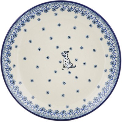 Polish Pottery Dinner Plate 10&frac12;-inch Dalmatian Delight
