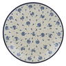 Polish Pottery Dinner Plate 10&frac12;-inch Dandelions, Kites, Wind