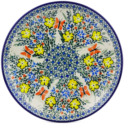 Polish Pottery Dinner Plate 10&frac12;-inch Daylight Garden UNIKAT