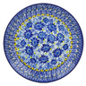 Polish Pottery Dinner Plate 10&frac12;-inch Deep Blue UNIKAT