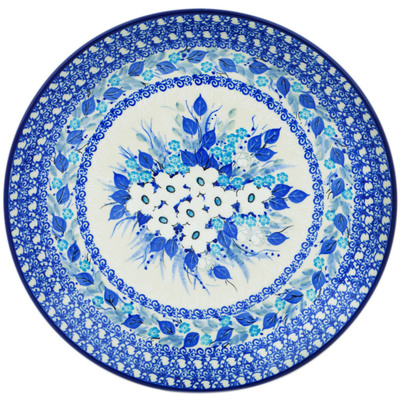 Polish Pottery Dinner Plate 10&frac12;-inch Delicate Magnolia UNIKAT