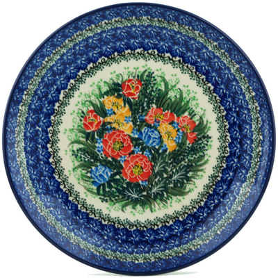 Polish Pottery Dinner Plate 10&frac12;-inch Delightful Surprise UNIKAT