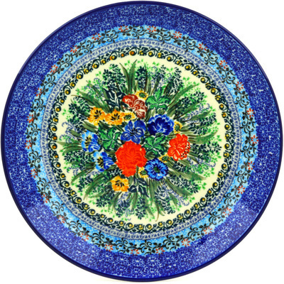 Polish Pottery Dinner Plate 10&frac12;-inch Divine Meadow UNIKAT