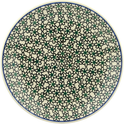 Polish Pottery Dinner Plate 10&frac12;-inch Dizzy Daisies