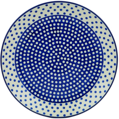 Polish Pottery Dinner Plate 10&frac12;-inch Dot Around UNIKAT