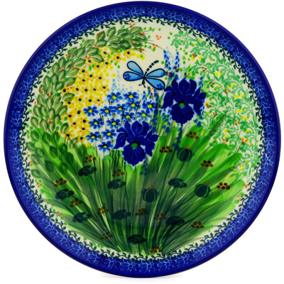 Polish Pottery Dinner Plate 10&frac12;-inch Dragonfly Bounty UNIKAT