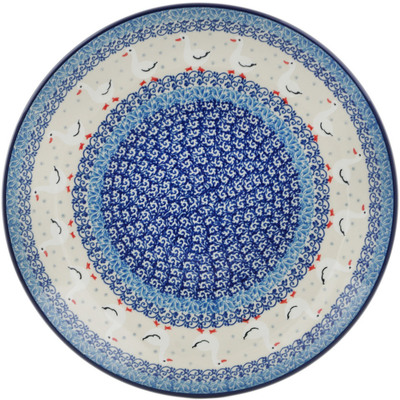 Polish Pottery Dinner Plate 10&frac12;-inch Duck Duck Goose