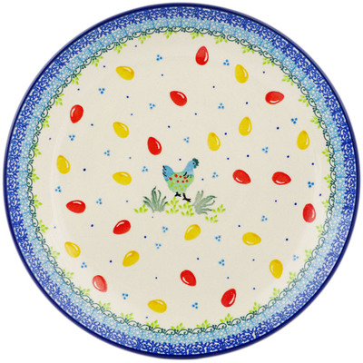 Polish Pottery Dinner Plate 10&frac12;-inch Egg-celent
