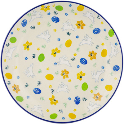 Polish Pottery Dinner Plate 10&frac12;-inch Egg Hunt