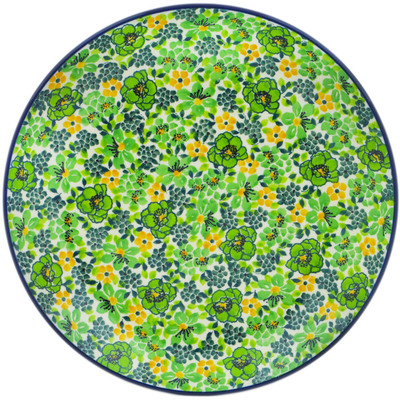 Polish Pottery Dinner Plate 10&frac12;-inch Emerald Park UNIKAT
