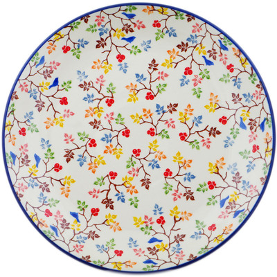 Polish Pottery Dinner Plate 10&frac12;-inch Fall Branches UNIKAT