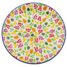 Polish Pottery Dinner Plate 10&frac12;-inch Falling For You UNIKAT