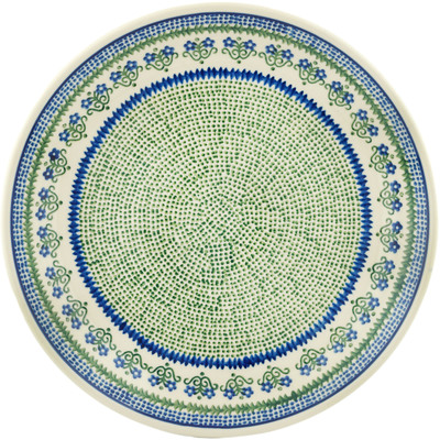 Polish Pottery Dinner Plate 10&frac12;-inch Fanciful Daisy