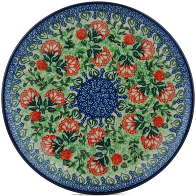 Polish Pottery Dinner Plate 10&frac12;-inch Fancy Fanfare UNIKAT