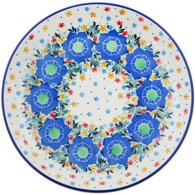 Polish Pottery Dinner Plate 10&frac12;-inch Fascinating Flora UNIKAT