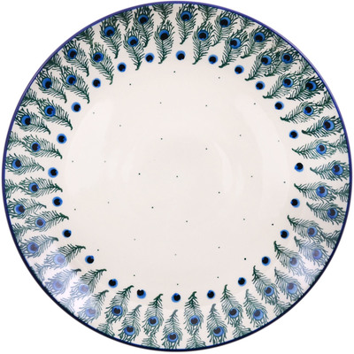 Polish Pottery Dinner Plate 10&frac12;-inch Feathery Delight