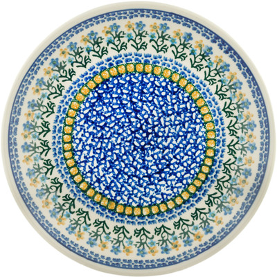 Polish Pottery Dinner Plate 10&frac12;-inch Field Of Wildflowers