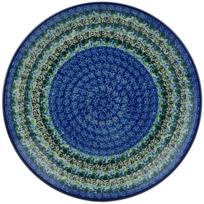 Polish Pottery Dinner Plate 10&frac12;-inch Fleur De Leigh