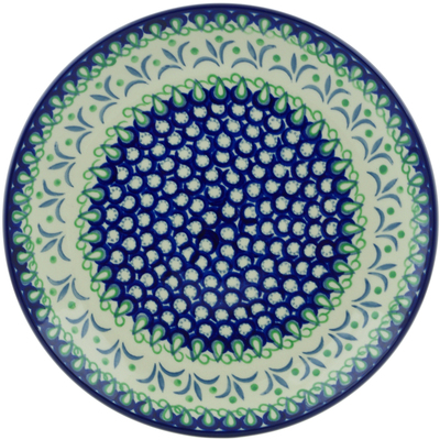 Polish Pottery Dinner Plate 10&frac12;-inch Fleur De Lis