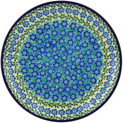 Polish Pottery Dinner Plate 10&frac12;-inch Flower Power