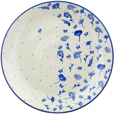 Polish Pottery Dinner Plate 10&frac12;-inch Flowers In The Wind