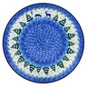 Polish Pottery Dinner Plate 10&frac12;-inch Forest Night