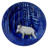 Polish Pottery Dinner Plate 10&frac12;-inch Forrest Sightings UNIKAT