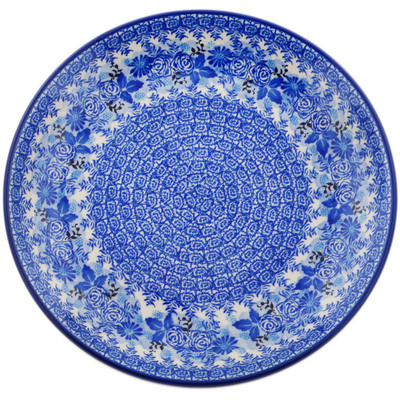 Polish Pottery Dinner Plate 10&frac12;-inch Frosted Bouquet UNIKAT
