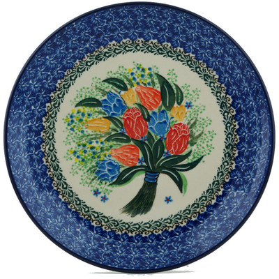 Polish Pottery Dinner Plate 10&frac12;-inch Garden Season UNIKAT