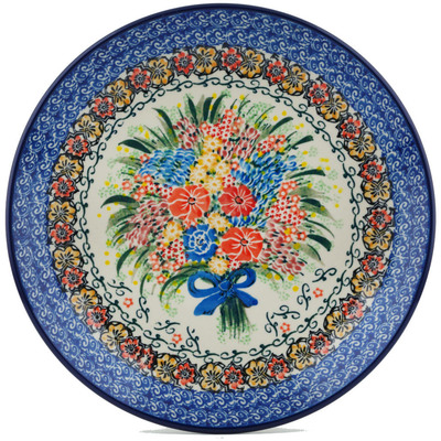Polish Pottery Dinner Plate 10&frac12;-inch Glorious Bouquet UNIKAT