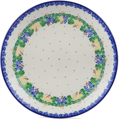 Polish Pottery Dinner Plate 10&frac12;-inch Grapes Of Wrath