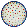 Polish Pottery Dinner Plate 10&frac12;-inch Gumball Machine UNIKAT