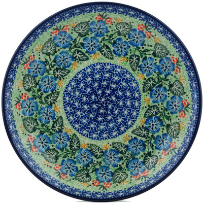 Polish Pottery Dinner Plate 10&frac12;-inch Hand In Hand UNIKAT