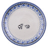 Polish Pottery Dinner Plate 10&frac12;-inch Happy Cows