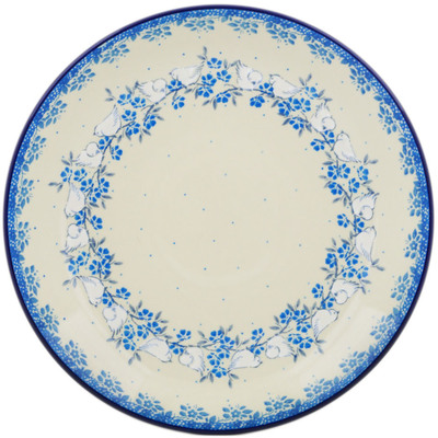 Polish Pottery Dinner Plate 10&frac12;-inch Happy Doves