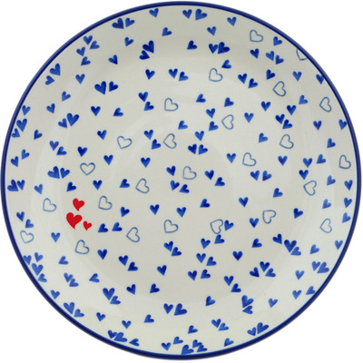 Polish Pottery Dinner Plate 10&frac12;-inch Heart Full