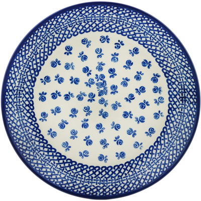 Polish Pottery Dinner Plate 10&frac12;-inch Hidden Butterfly