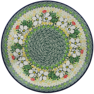 Polish Pottery Dinner Plate 10&frac12;-inch Hidden Pansy UNIKAT