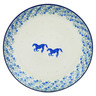Polish Pottery Dinner Plate 10&frac12;-inch Horse Gallop