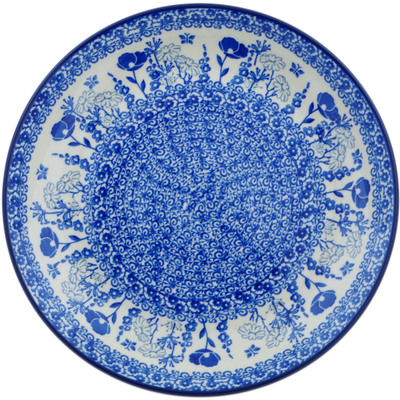 Polish Pottery Dinner Plate 10&frac12;-inch Indigo Field
