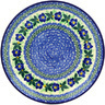Polish Pottery Dinner Plate 10&frac12;-inch Infinity Flower