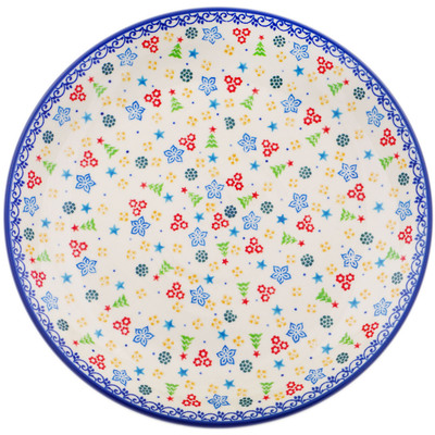 Polish Pottery Dinner Plate 10&frac12;-inch Joyful Cheer UNIKAT