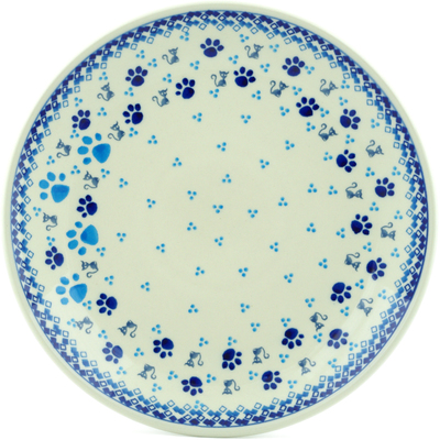 Polish Pottery Dinner Plate 10&frac12;-inch Kitty Love