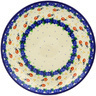 Polish Pottery Dinner Plate 10&frac12;-inch Lady Bug Pomenade