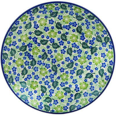 Polish Pottery Dinner Plate 10&frac12;-inch Leaves Of Spring
