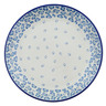 Polish Pottery Dinner Plate 10&frac12;-inch Light Blue Leopard