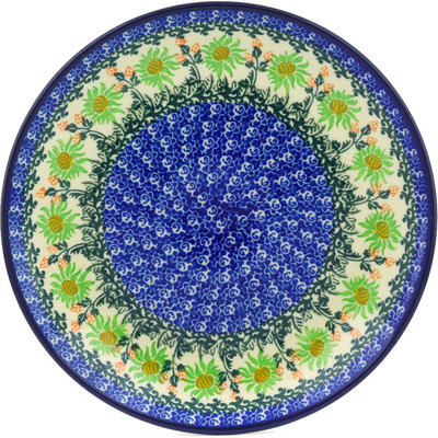 Polish Pottery Dinner Plate 10&frac12;-inch Limon Fields