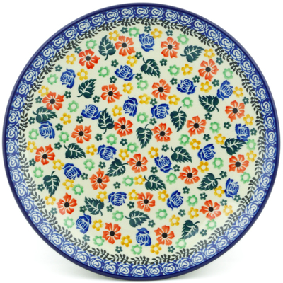 Polish Pottery Dinner Plate 10&frac12;-inch Love Fall Garden