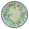 Polish Pottery Dinner Plate 10&frac12;-inch Lovely Hibiscus UNIKAT